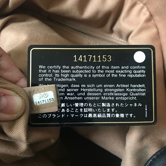 SOLD!Authentic Chanel Large Quilted Lambskin Tote - Picture 7 of 8